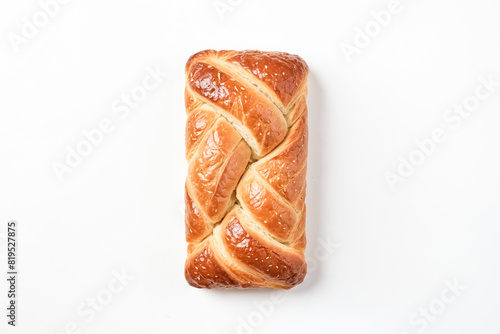 Wallpaper Mural Braided bread with sesame seeds on white background Torontodigital.ca