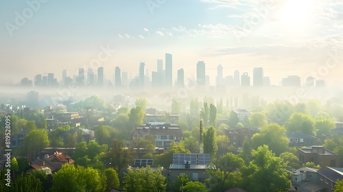 Urban Skylines Environmental Rebirth A Hopeful Vision of a Sustainable Future Generative ai