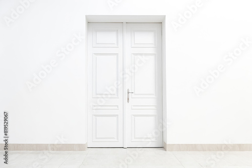 Wallpaper Mural White door in a white room Torontodigital.ca