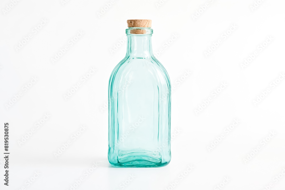 Empty Glass Bottle With Cork Stopper Empty Glass Bottle With Cork Stopper