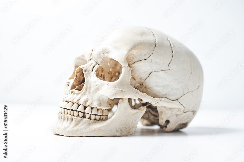Human Skull Isolated on White Background Human Skull Isolated on White Background
