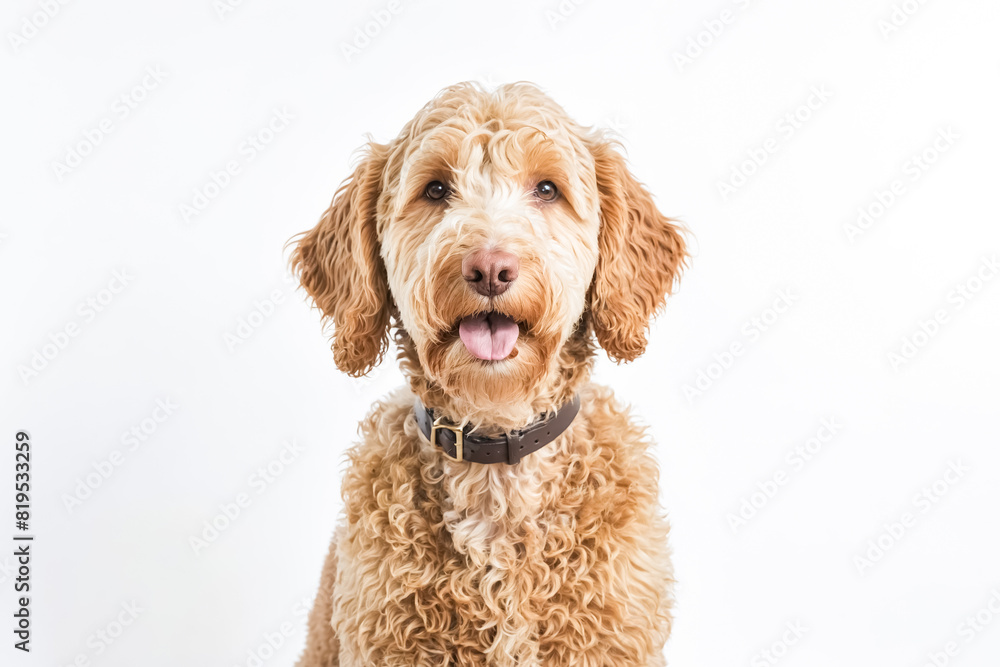 Obraz premium Portrait of a happy golden doodle