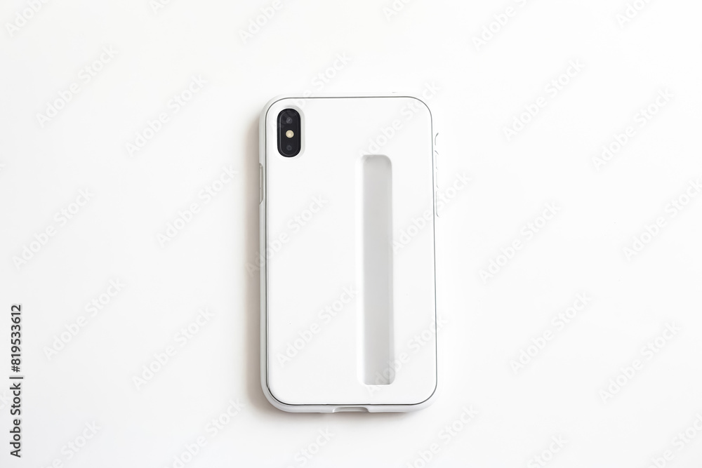 White Smartphone Case with a Slim Cutout White Smartphone Case with a Slim Cutout