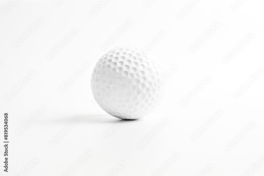 White Golf Ball on White Background White Golf Ball on White Background