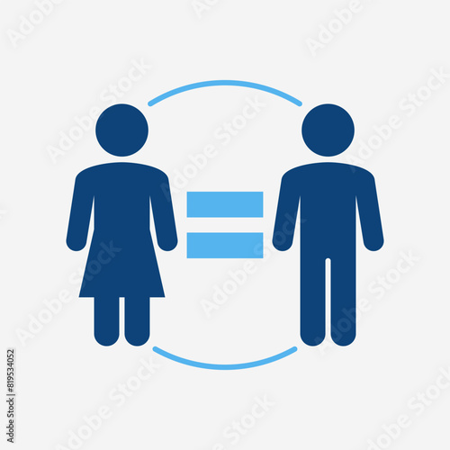 Sign Equal Gender Female Male Icon