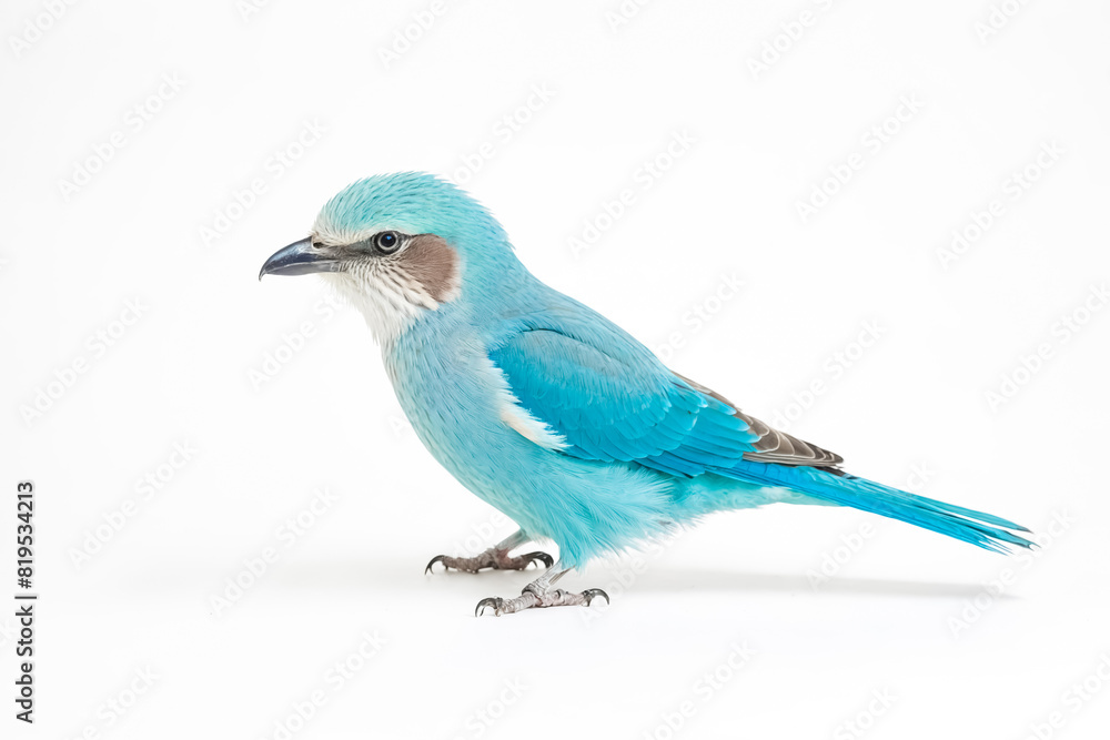Fototapeta premium Blue Bird on White Background