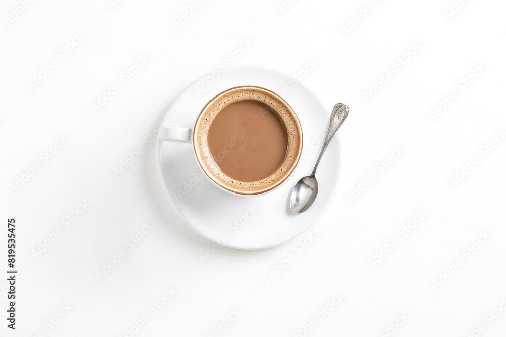 Cup of coffee on a white background Cup of coffee on a white background