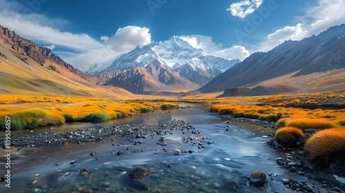 The_Pamir_Mountains_are_a_mountain_range_in_Central_Asia photo