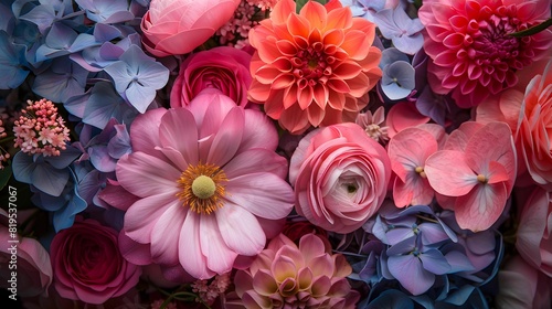 A beautiful bouquet of colorful flowers