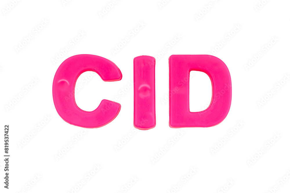 Pink Letters CID isolate no white background.png Pink Letters CID isolate no white background.png