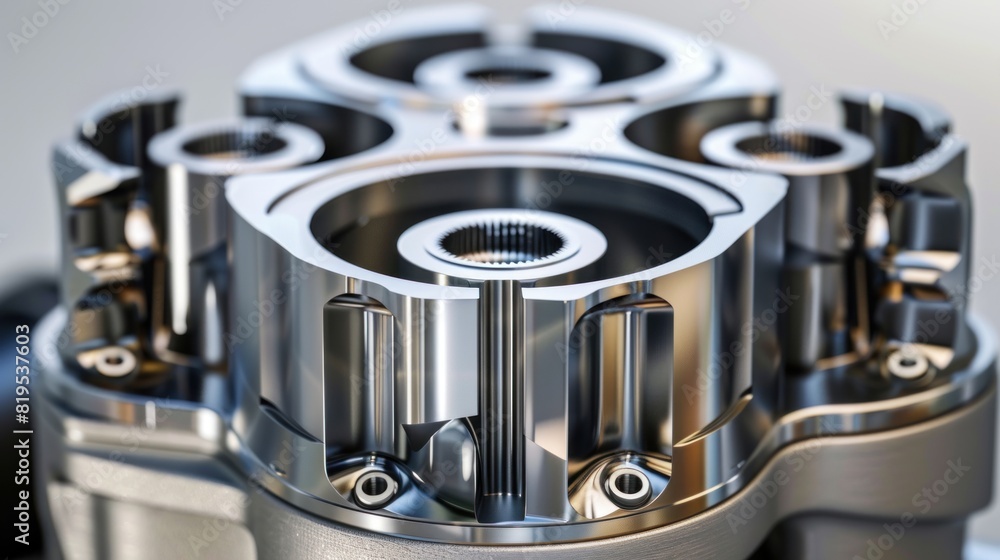 Engine piston cross section Engine piston cross section