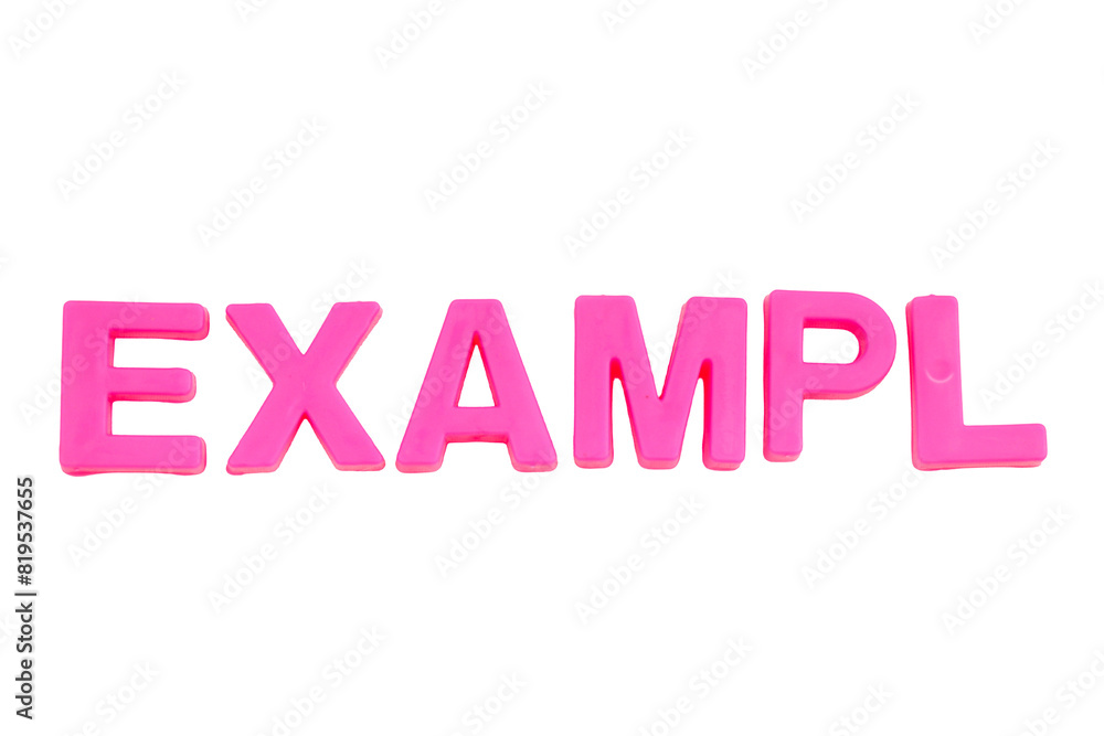 Pink Letters EXAMPL isolate no white background.png Pink Letters EXAMPL isolate no white background.png