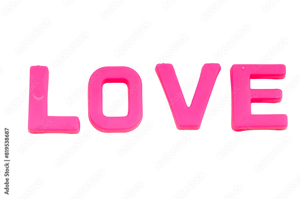 Pink Letters LOVE isolate no white background.png Pink Letters LOVE isolate no white background.png