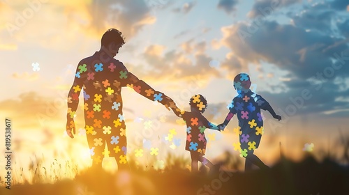 Embracing World Autism Awareness Day: Adult and Child Connection photo