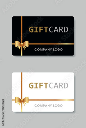 Gift Certificate. Gift coupon. Discount coupon. Template for text. Template in flat style.