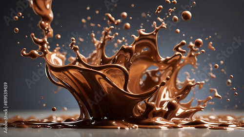Dynamic Chocolate Milk Splash