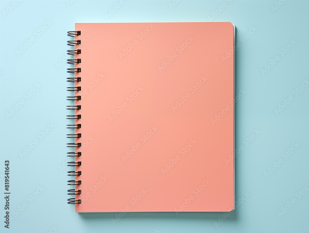 Notebook With Clean Pastel Light, Copy Space For Commercial Photography Notebook With Clean Pastel Light, Copy Space For Commercial Photography