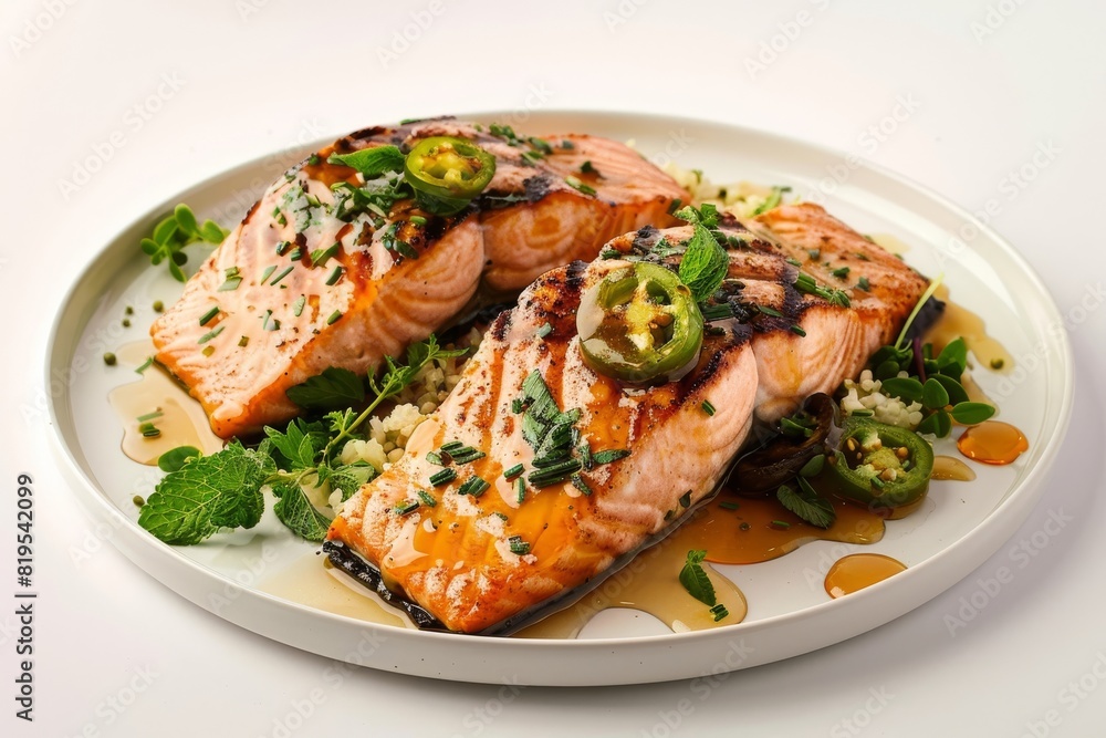 Seared Salmon with Apple Cider Glaze and Tender Greens Seared Salmon with Apple Cider Glaze and Tender Greens