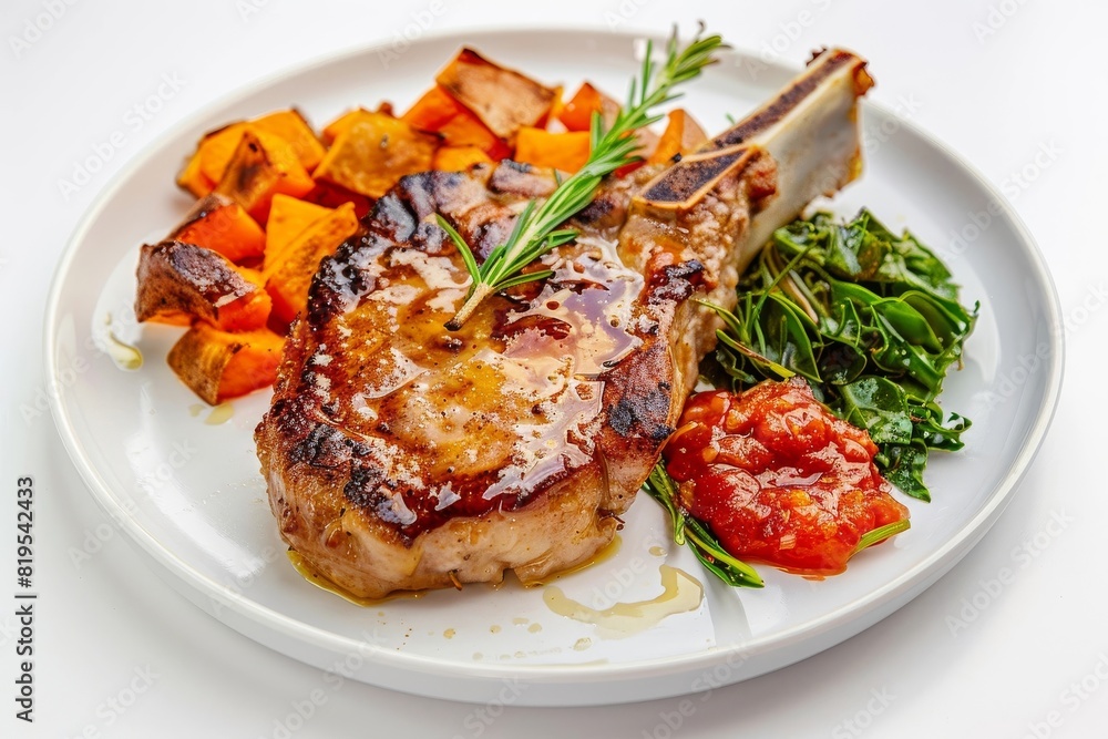 Mouthwatering Double Cut Pork Chop with Tomato Jam and Rosemary Mouthwatering Double Cut Pork Chop with Tomato Jam and Rosemary