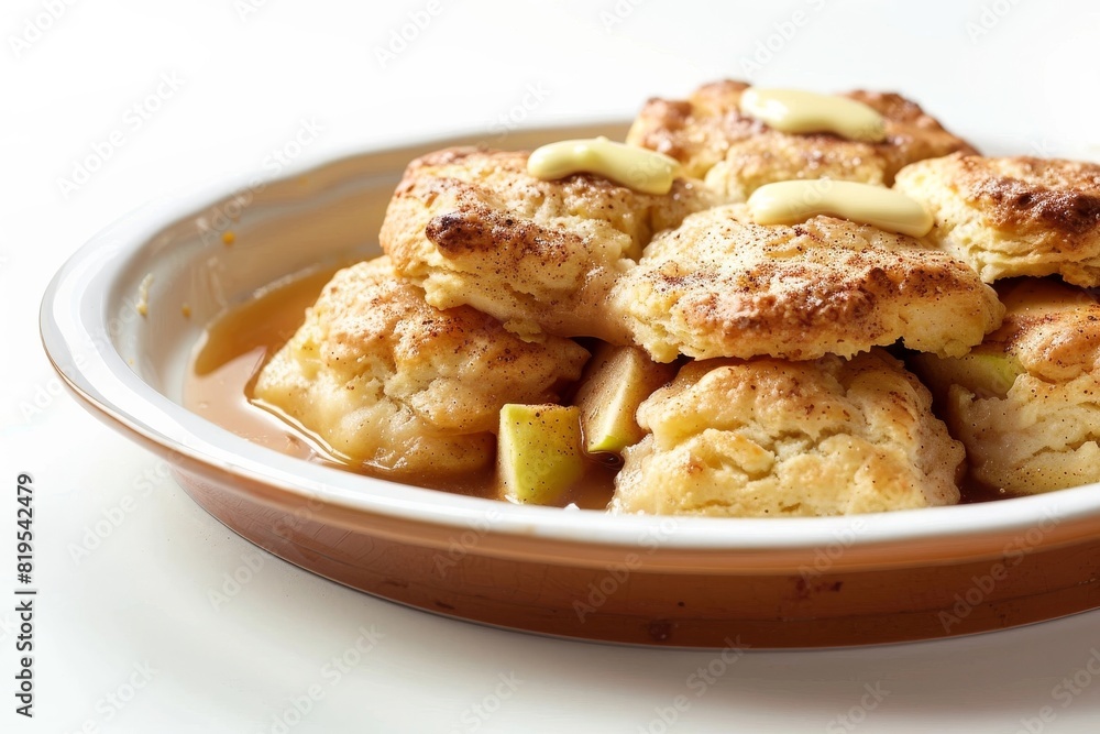 Gooey Apple Cider Cobbler with Flaky Biscuit Topping Gooey Apple Cider Cobbler with Flaky Biscuit Topping