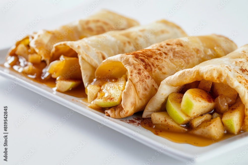 Golden Apple Chimichangas with Tequila-Infused Fruit Filling and Vanilla Ice Cream Golden Apple Chimichangas with Tequila-Infused Fruit Filling and Vanilla Ice Cream