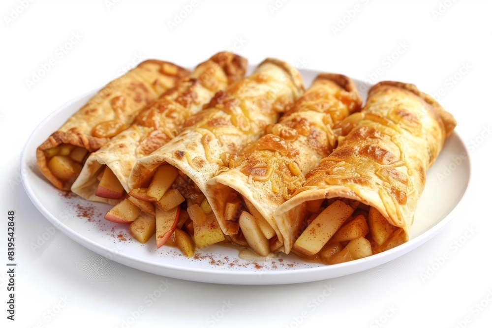 Delicious Apple and Pear Chimichangas with Tequila-Infused Fruit Filling