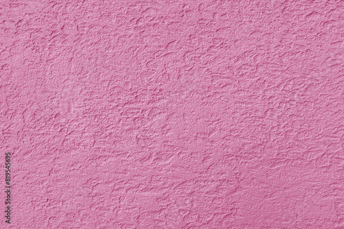 Texture of pink rough plaster. Abstract design background.