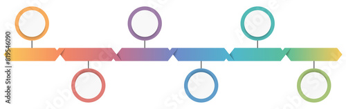 Timeline infographics template