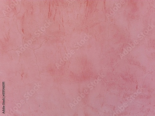Concrete pink plastered wall. Bright purple grunge texture background. Beautiful decorative colorful painted stucco pattern for floor tile. Rosy fence as handmade rough paper design or fond wallpaper  © Real Moment