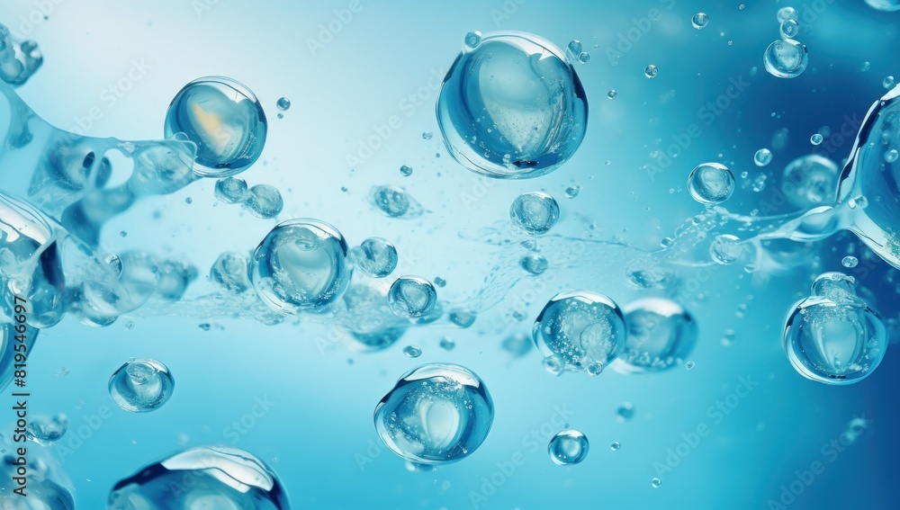bubbles being sent into the water, in the style of dark blue and teal, soft edges and atmospheric effects,