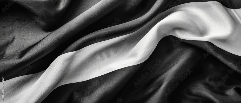 Black and white pride flag with contrasting stripes, close up, unity, vibrant, overlay, urban backdrop