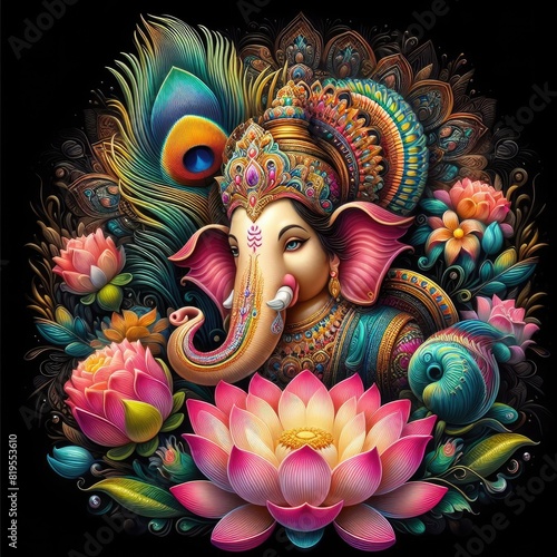 Lord Ganesha is an embodiment of wisdom and bliss.