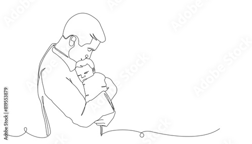 parent and child line art