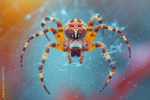 a spider that decorates its own spiderweb professional photography