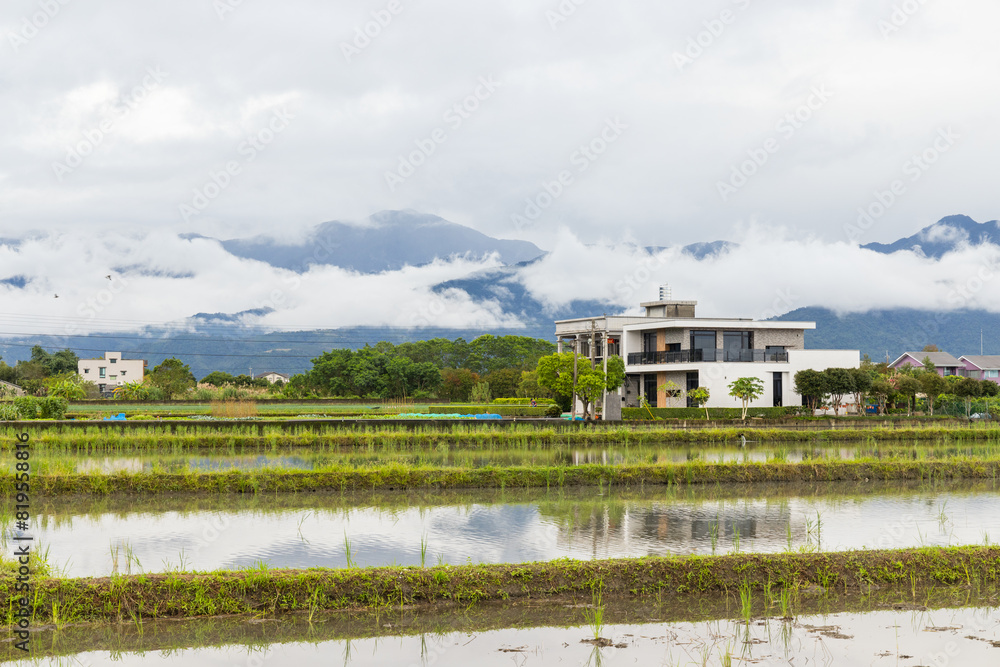 Fototapeta premium Taiwan Yilan Dongshan Township countryside
