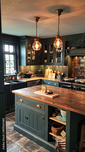 Bespoke kitchen design  country house and cottage interior design  English countryside style renovation and home decor idea