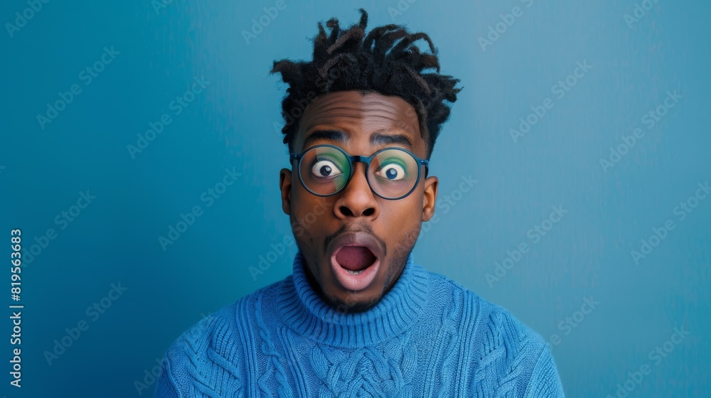 Man with Surprised Expression