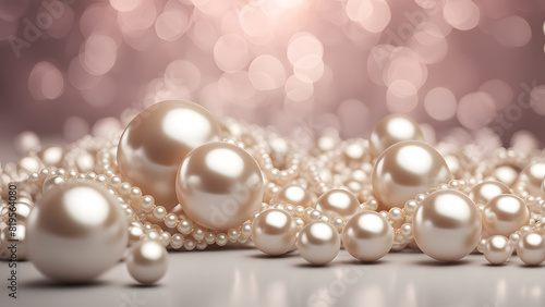 a bunch of pearls are laying on a table