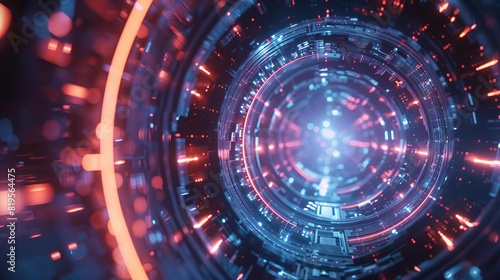 Fototapeta Naklejka Na Ścianę i Meble -  Imagine futuristic space stations harnessing cosmic energy for human needs