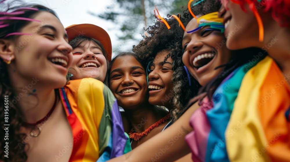 An LGBTQ+ youth group discussing empowerment and self-expression An LGBTQ+ youth group discussing empowerment and self-expression