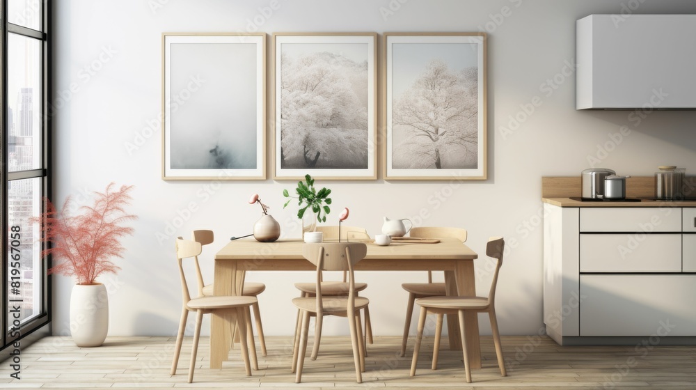 kitchen filled with lots of counter top space and a dining room table surrounded by chairs and a potted plant on top of a wooden table next to a window. kitchen filled with lots of counter top space and a dining room table surrounded by chairs and a potted plant on top of a wooden table next to a window.