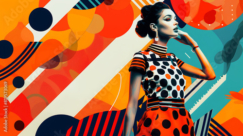 Vibrant Echoes: A Visual Celebration of Retro Fashion and Bold Patterns