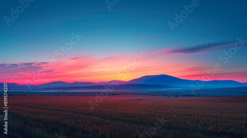 Countryside Scenic Beauty: A neon photo capturing the scenic beauty of the countryside © MAY