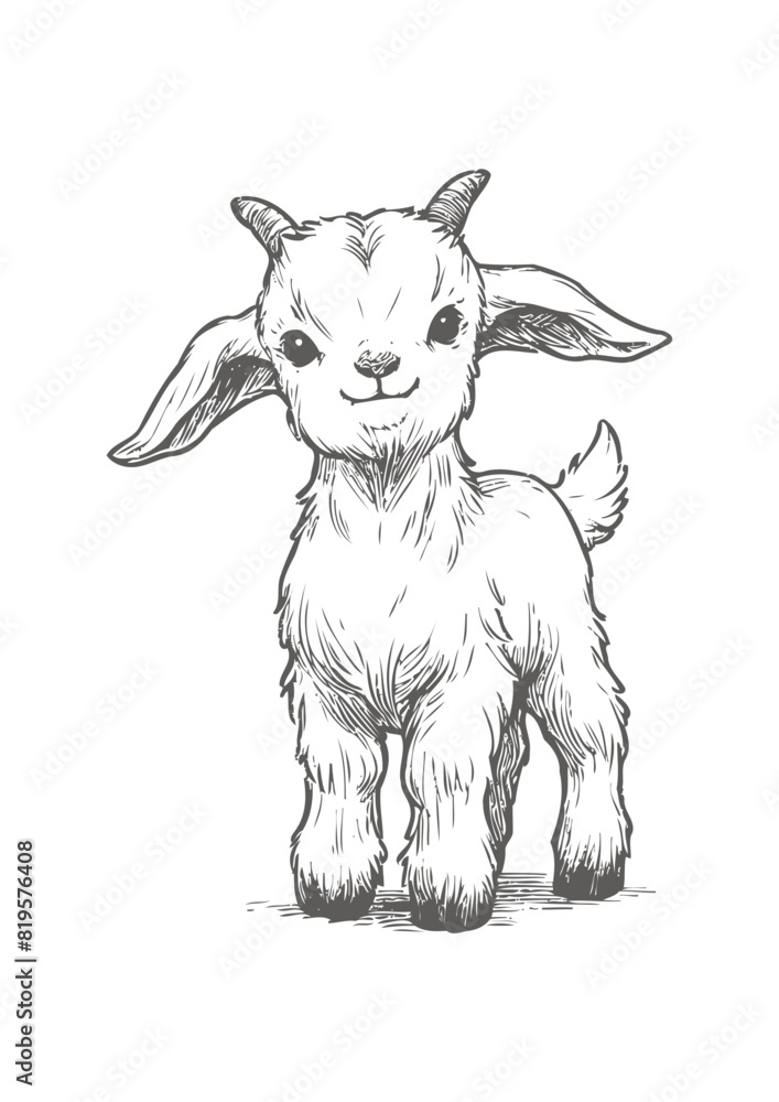goat Vector, baby goat vector illustration, goat emblem design, baby goat vector goat Vector, baby goat vector illustration, goat emblem design, baby goat vector