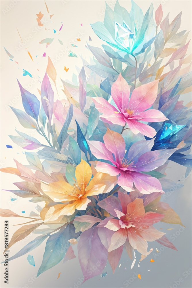 abstract floral background abstract floral background