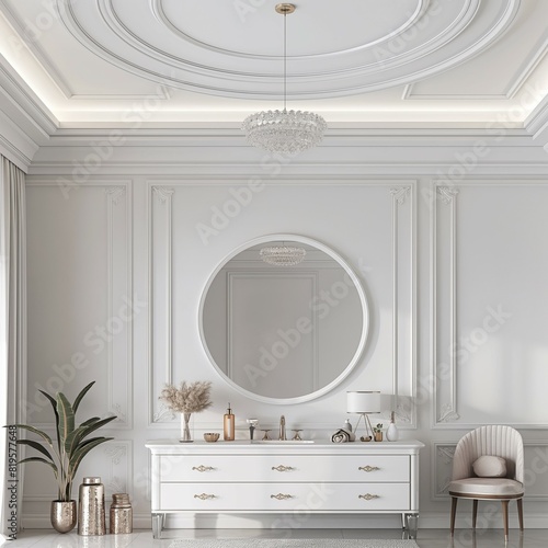 Makeup dresser  modern and luxurious home interior