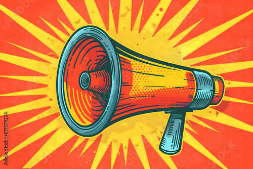 vintage retro megaphone