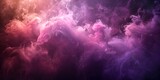 Mystical Pink and Gold Smoke Cloud on Black Background Atmospheric and Textured Visual Element