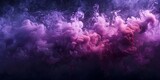 Mysterious Purple Smoke Cloud on Black Background A Captivating and Atmospheric Visual Element