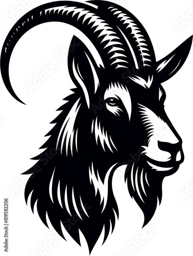 goat Vector,  goat vector illustration, goat emblem design, Goat silhouette